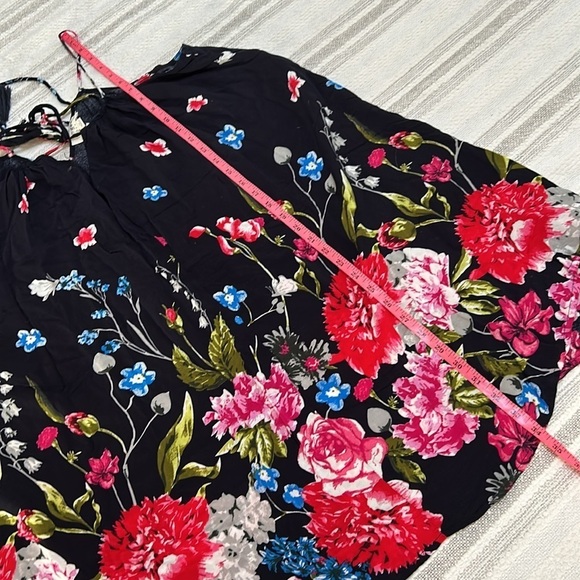 Umgee Womens Summer Dress Mini Floral Size M Cotton blend boxy spaghetti strap - Picture 6 of 6